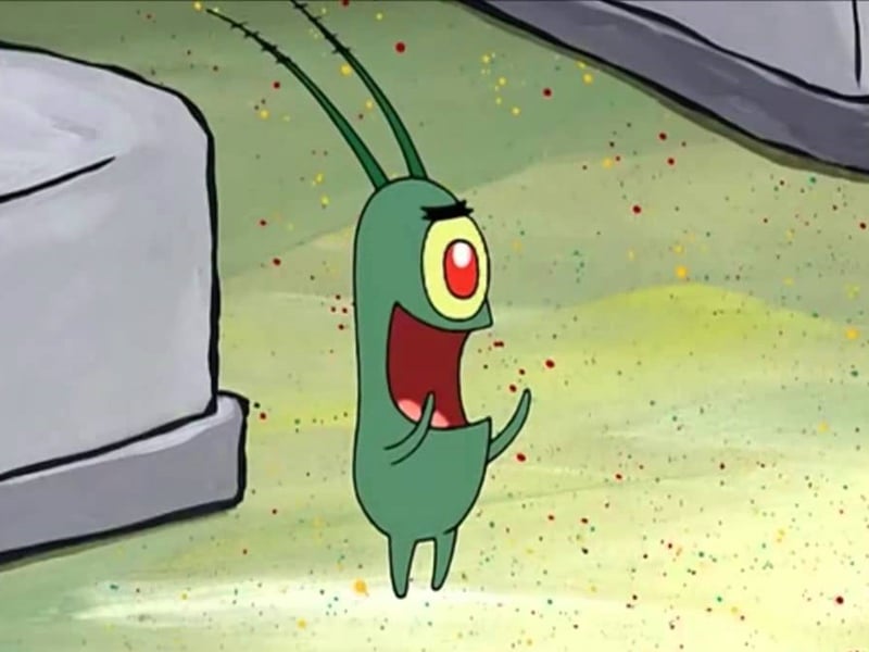 Jika Plankton "SpongeBob Squarepants' Jadi Member WhatsApp Grup, Tentu Akan Merepotkan Adminnya terminal mojok.co
