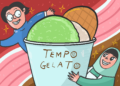 Pengalaman pertama beli es krim di Tempo Gelato, Kaliurang Jogja. MOJOK.CO